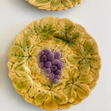 Barbotines: Ceramic dessert service from Sarreguemines.