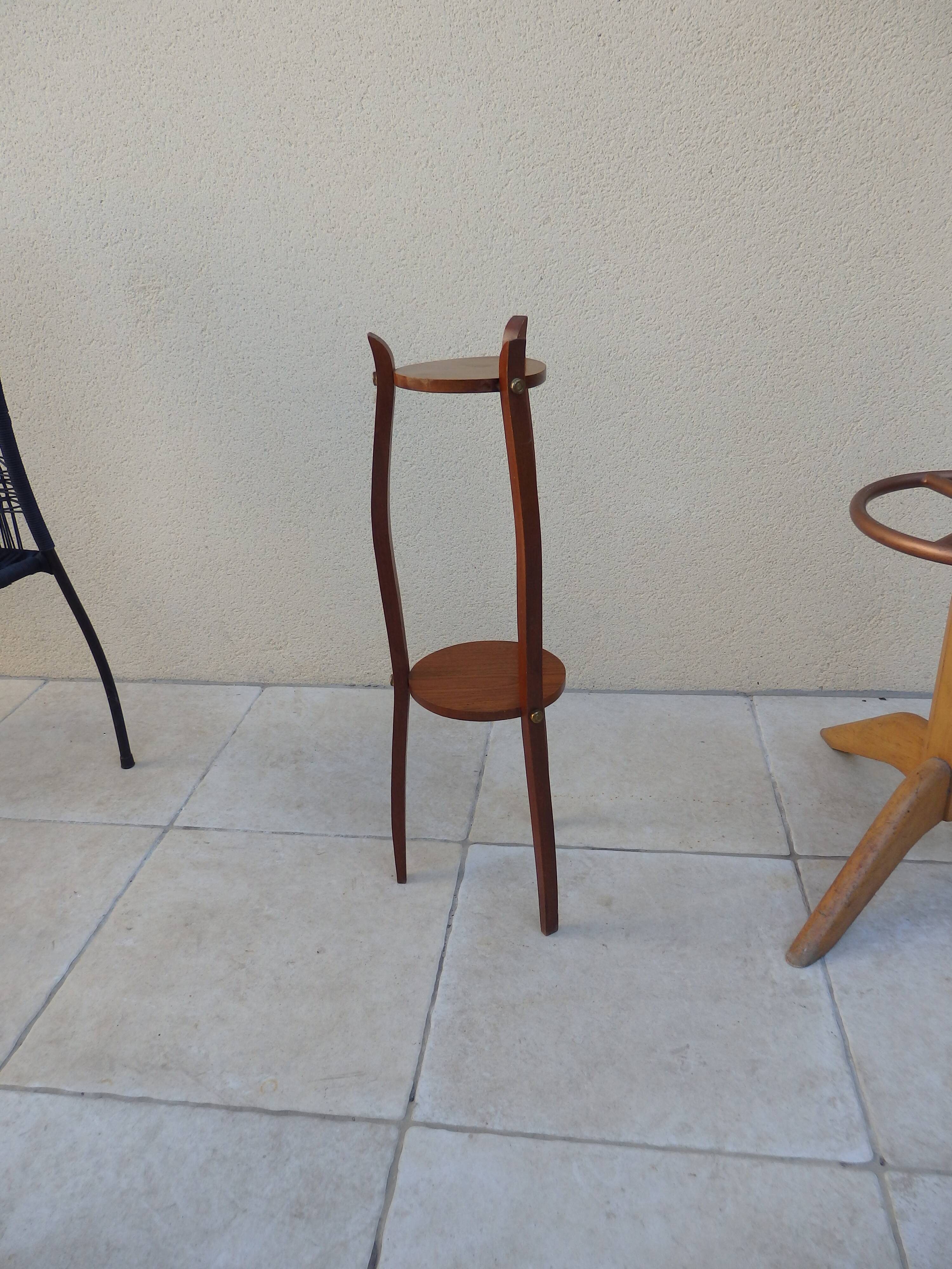 Vintage wooden pedestal table