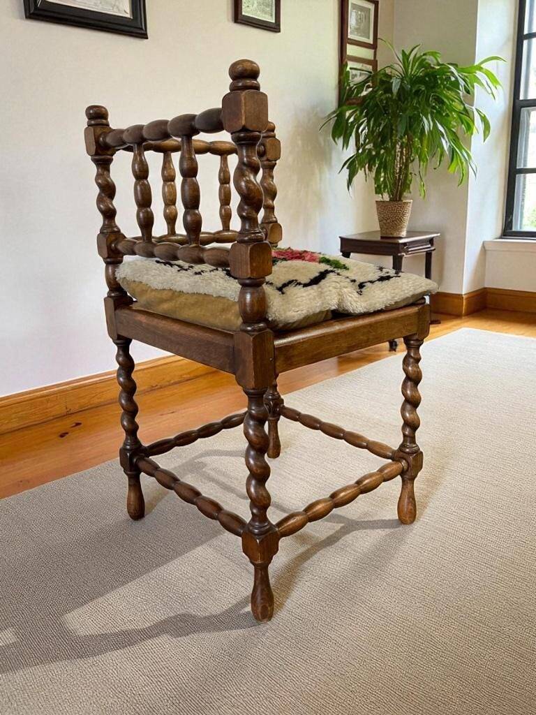 Chaise d'angle vintage / chaise d'angle / chaise d'appoint