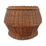 Xxl braided basket in wicker rattan
