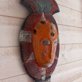 Colorful wooden tribal mask