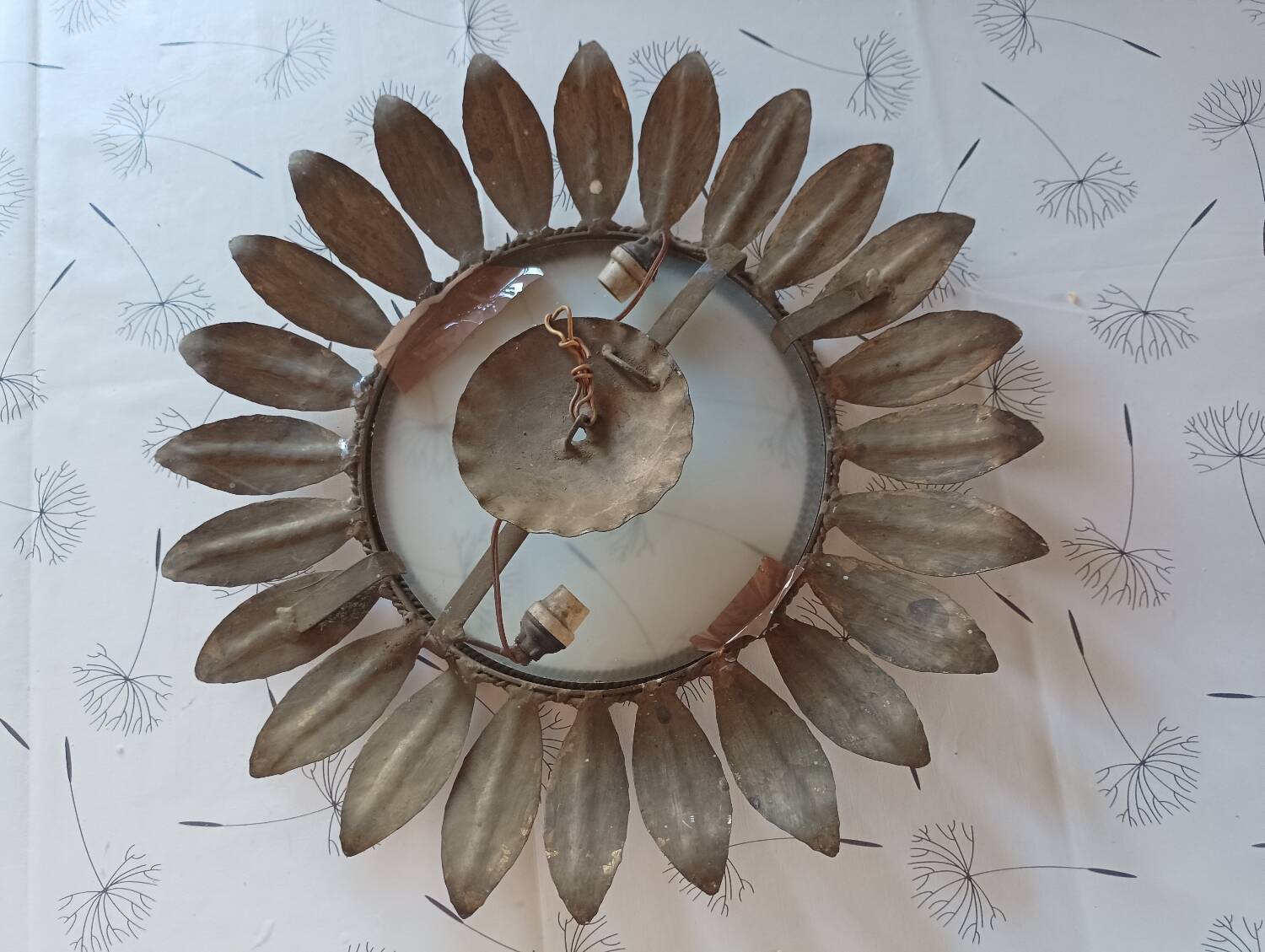 Lampe plafonnier sol ans 60