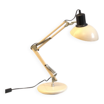 Lampe architecte à 2 bras Aluminor 1970