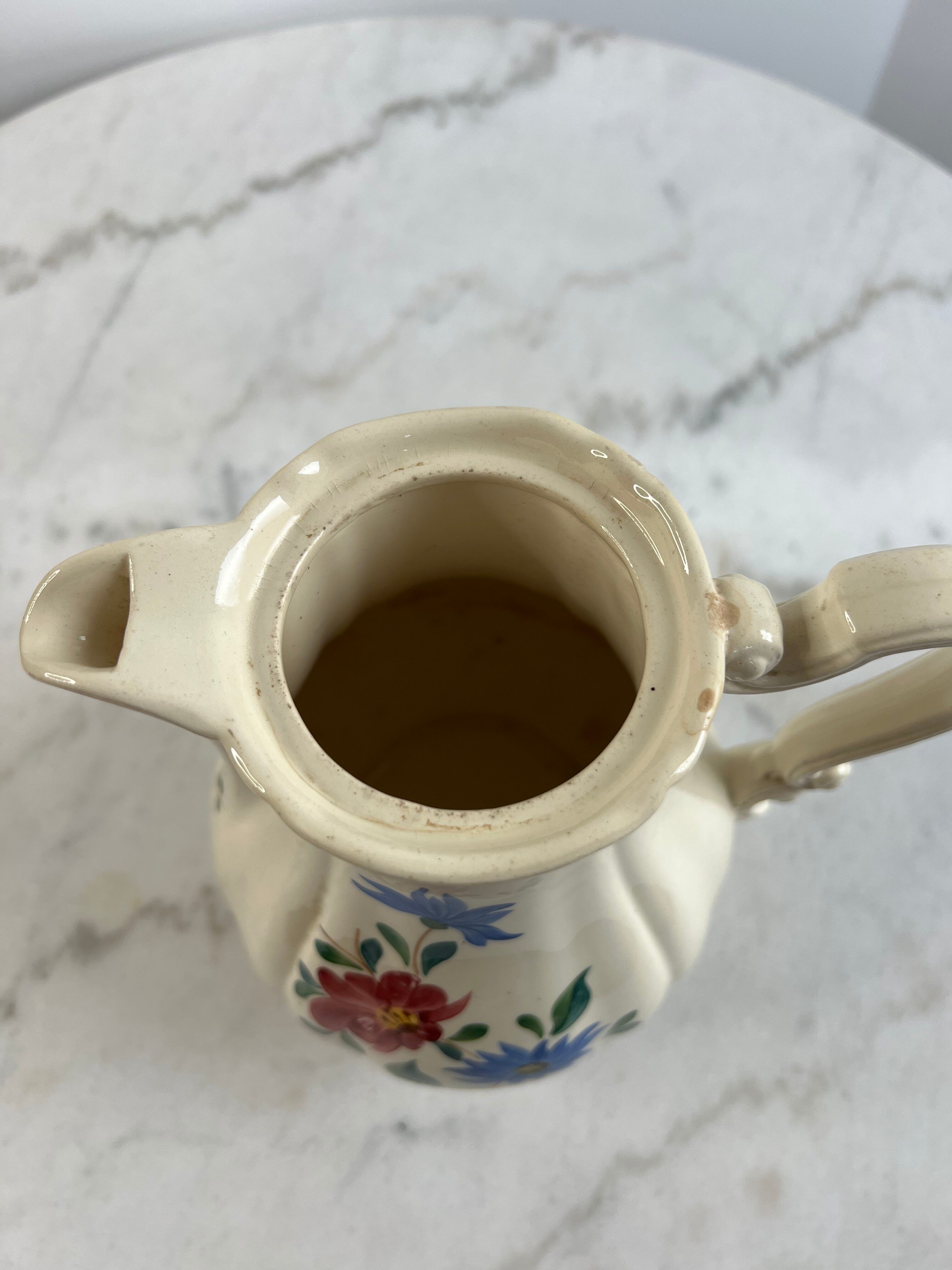 Iron earth teapot Sarreguemines and Digoin