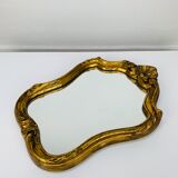 Vintage gilded wood mirror in classic style