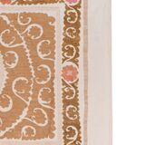 Hand knotted rug, vintage Turkish rug 118x139 cm