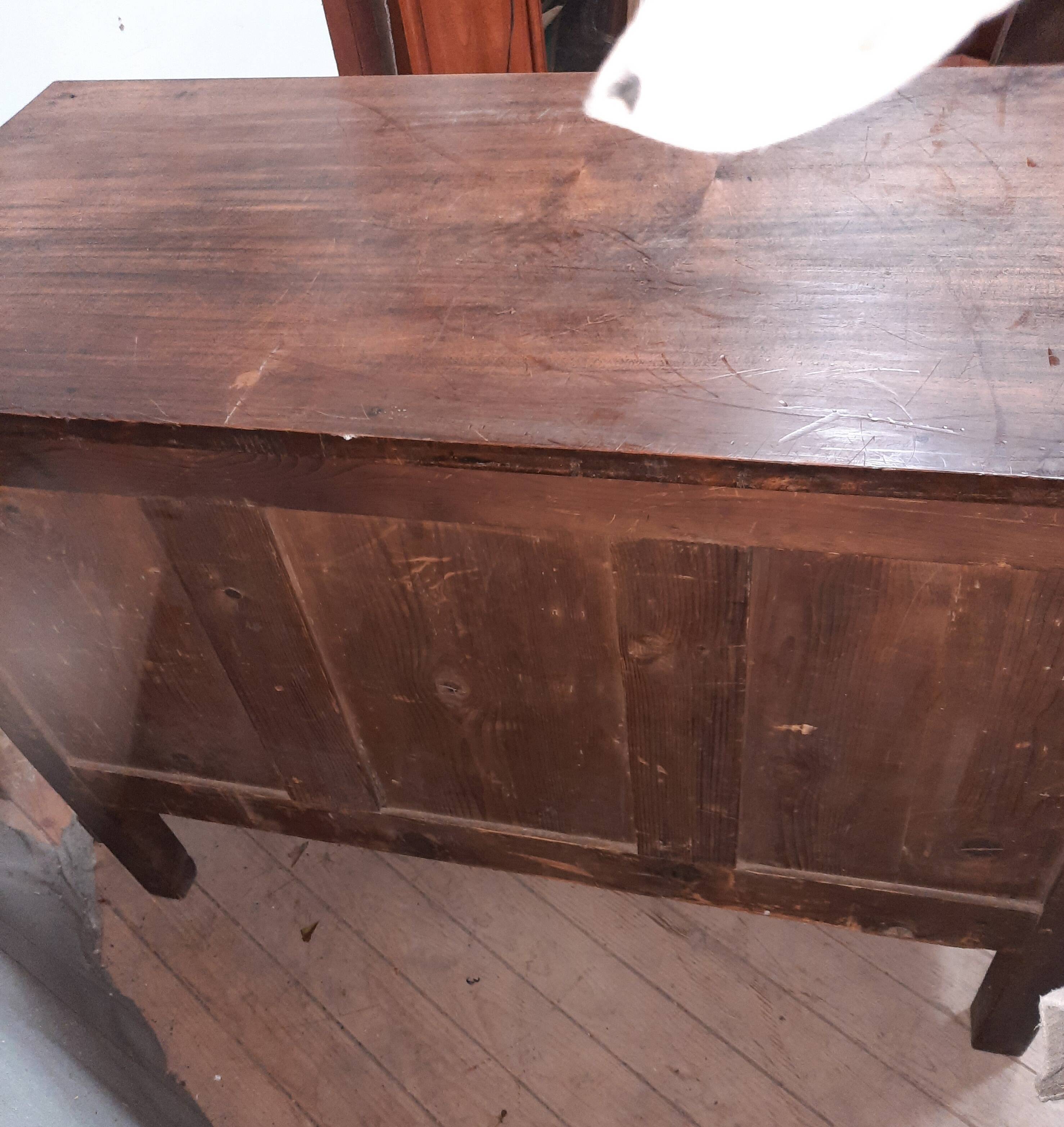 Commode empire en plaquage d acajou
