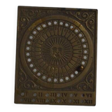 Brass perpetual calendar