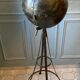 Atypical industrial furniture riveted sphere