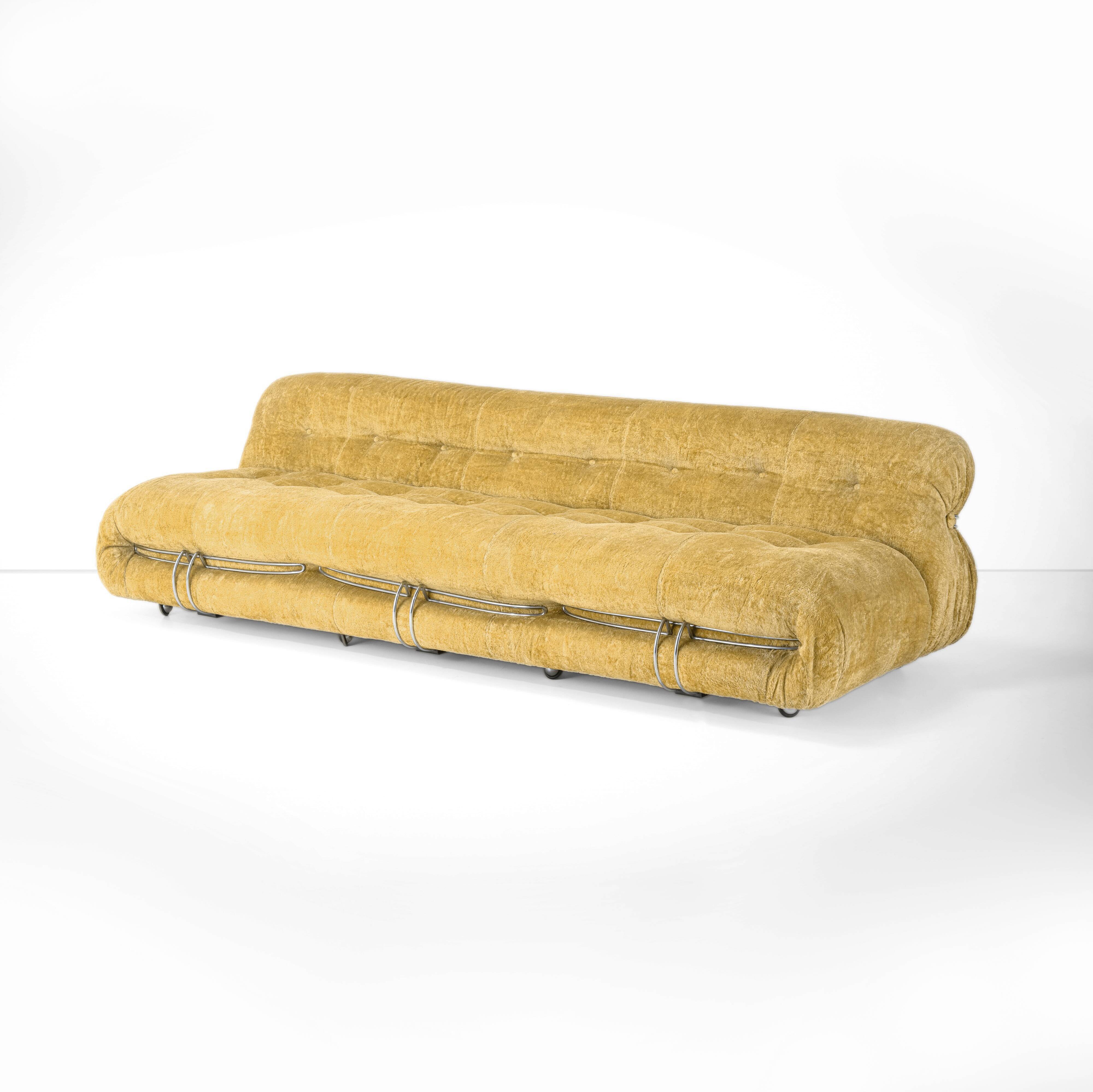 Soriana sofa by Afra and Tobia Scarpa for Cassina, Italy, 1970s.