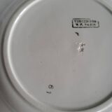 2 Vincennes earthenware dinner plates, Paris
