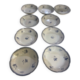 Nidervillier plate sets, Perine model, soup plates