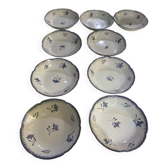 Nidervillier plate sets, Perine model, soup plates