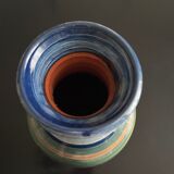 Multicolored ceramic vase
