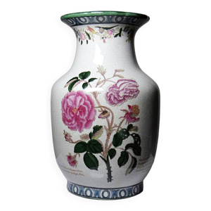 Vase en faïence craquelée - polychrome