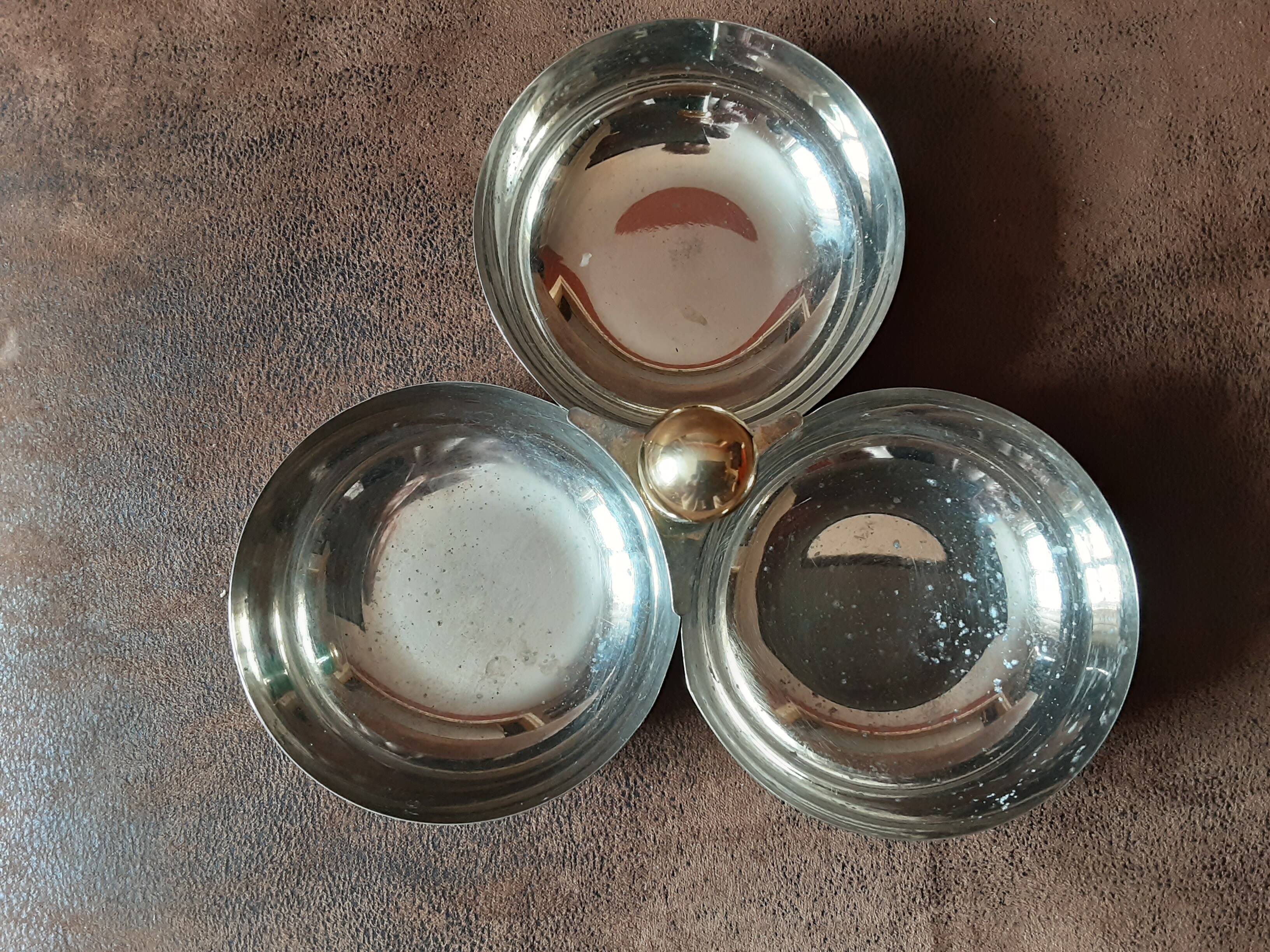 Stainless steel aperitif compartment dish
