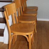 Set of 4 Baumann No. 30 chairs with wide back