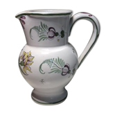 Pichet violet en céramique malicorne