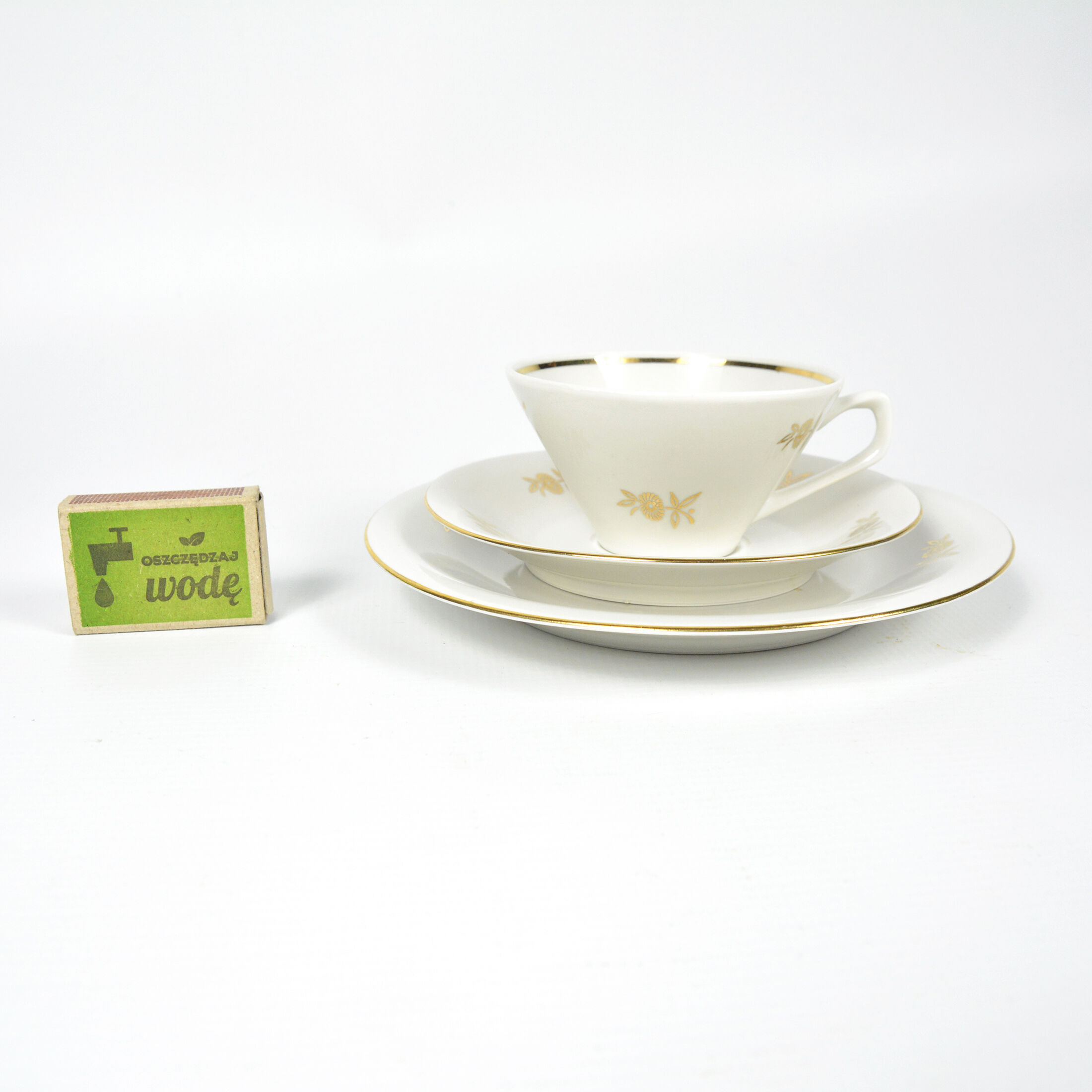 Porcelain breakfast set, Chodziez, Poland, 1950s