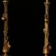 Pair of tripod candlesticks by Paul-Auguste Gagné (19th century)