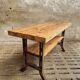 Industrial table side table kitchen island or bathroom furniture