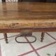 Table with flaps shutters extensions wood round oval 1900