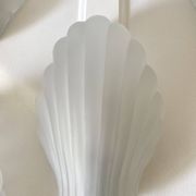 Appliques coquillage verre dépoli