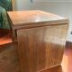 Walnut and mahogany desk, 1930s-40s