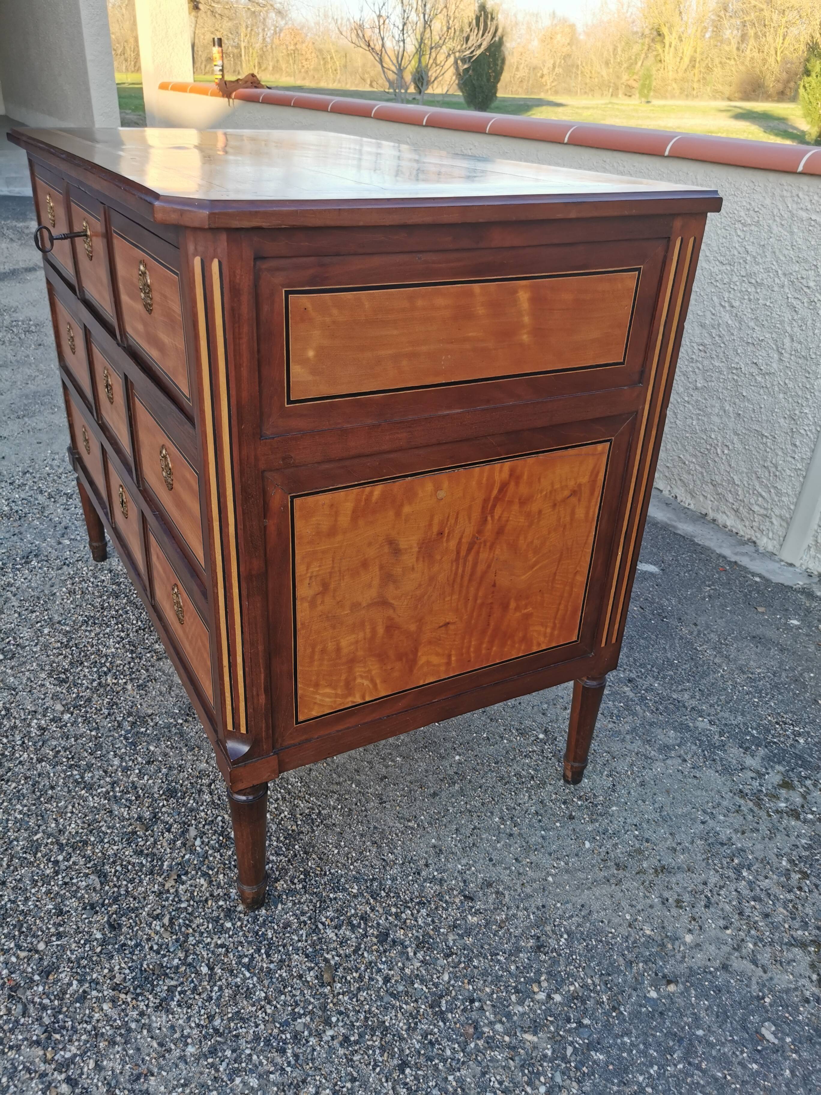 Louis XVI style chest of drawers