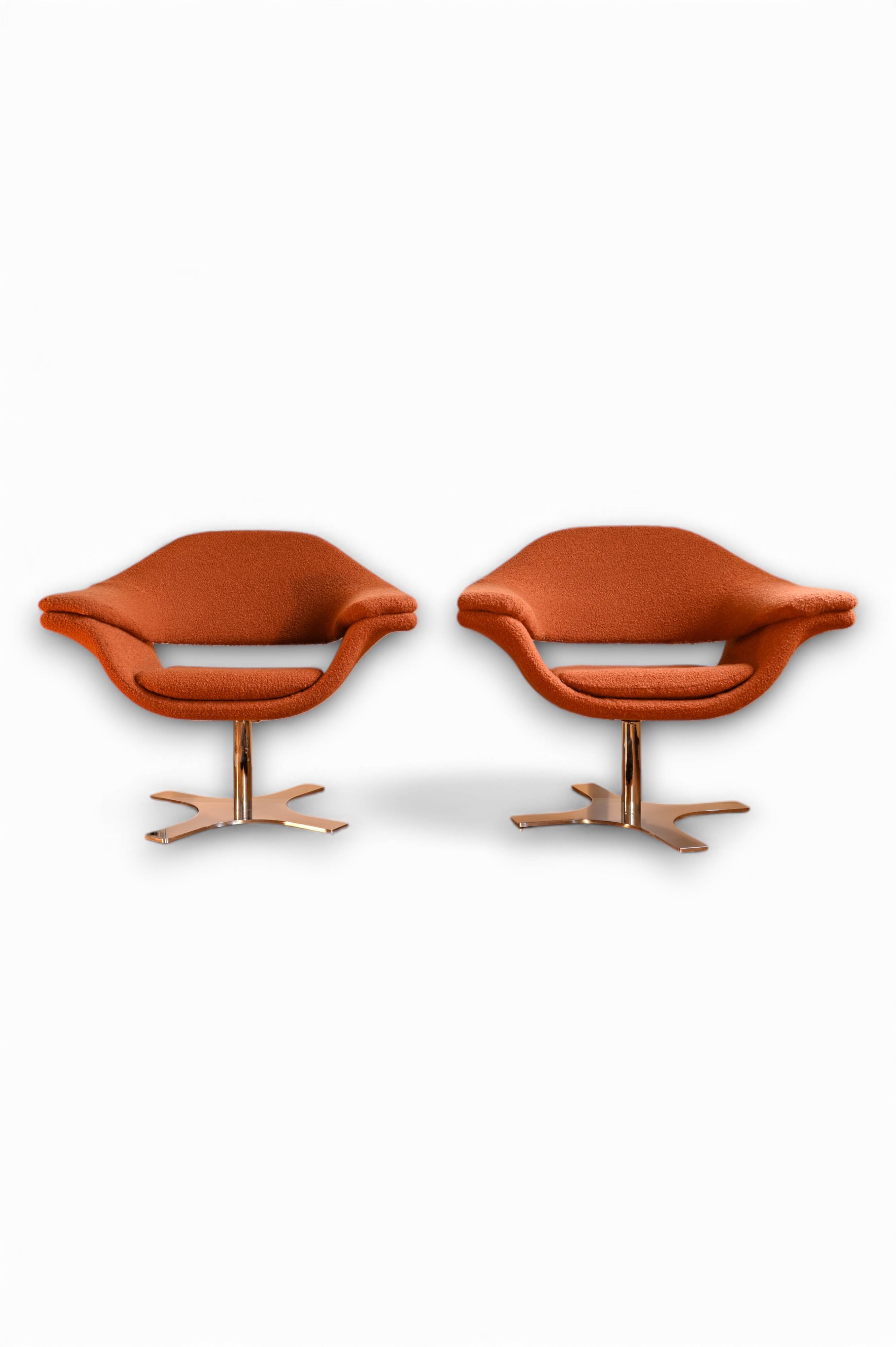 Pair of Hi-Cove swivel armchairs - Ferruccio Laviani for Molteni & Cie