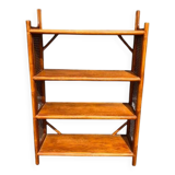 Four-tier rattan shelf