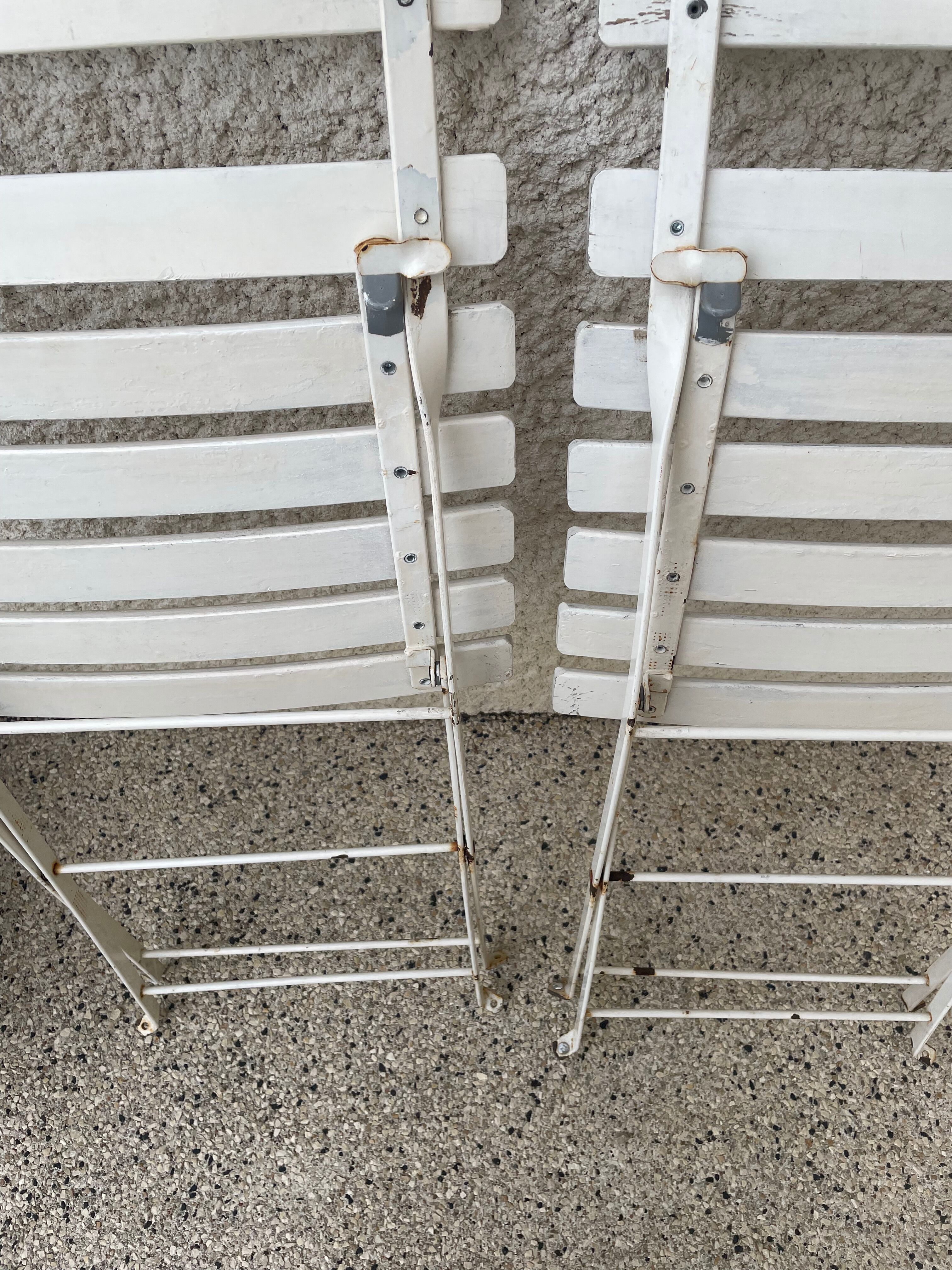Pair of vintage folding chairs