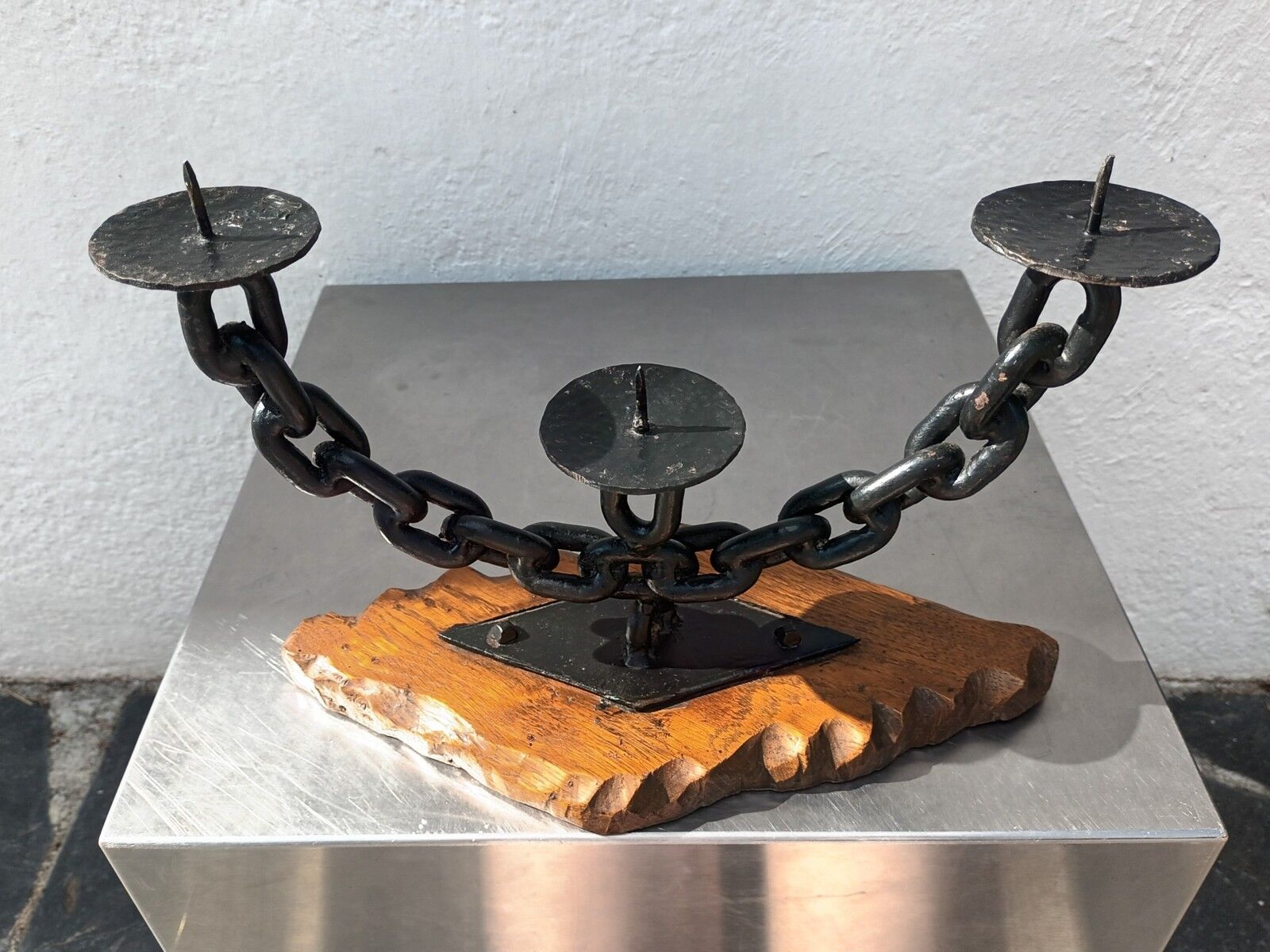 Brutalist candle holder 50s