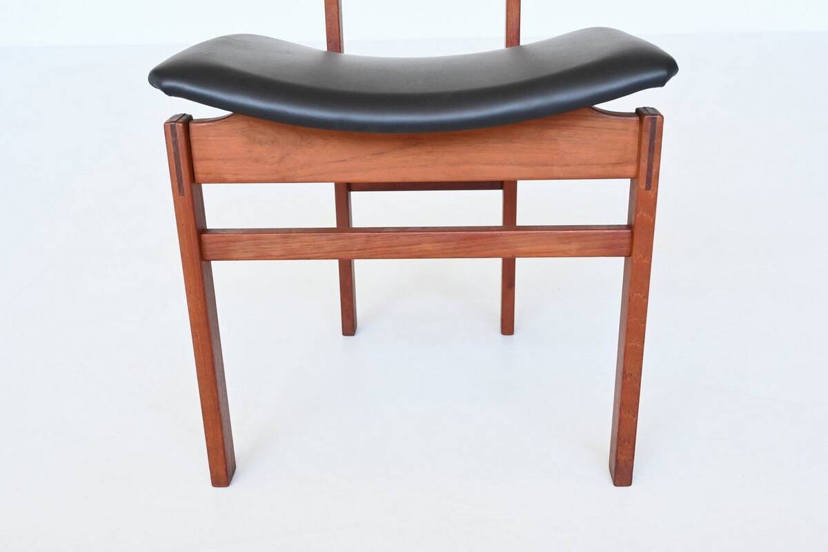 Inger Klingenberg dining chairs teak France & Son Denmark 1960