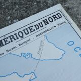 Rossignol School Map Poster: North America United States / South America.