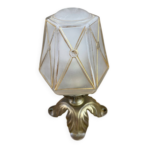 lampe en bronze et globe