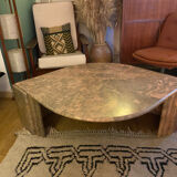 Vintage pink marble eye coffee table