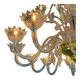 Murano Glass Venetian Chandelier, Colorless, Three Levels of Light