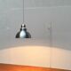 Suspension minimaliste en aluminium sapce age du milieu du siècle, années 1960