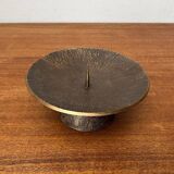 Brutalist Bronze Candle Holder Mid-Century, 1960s