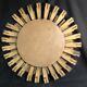 Mirror Sun 76x76cm wooden gold leaf early twentieth