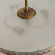 Lustre vintage des années 50 en verre et laiton design italien