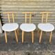 (Lot) 3 Chaises Sauthon Italie Années 70s/80s
