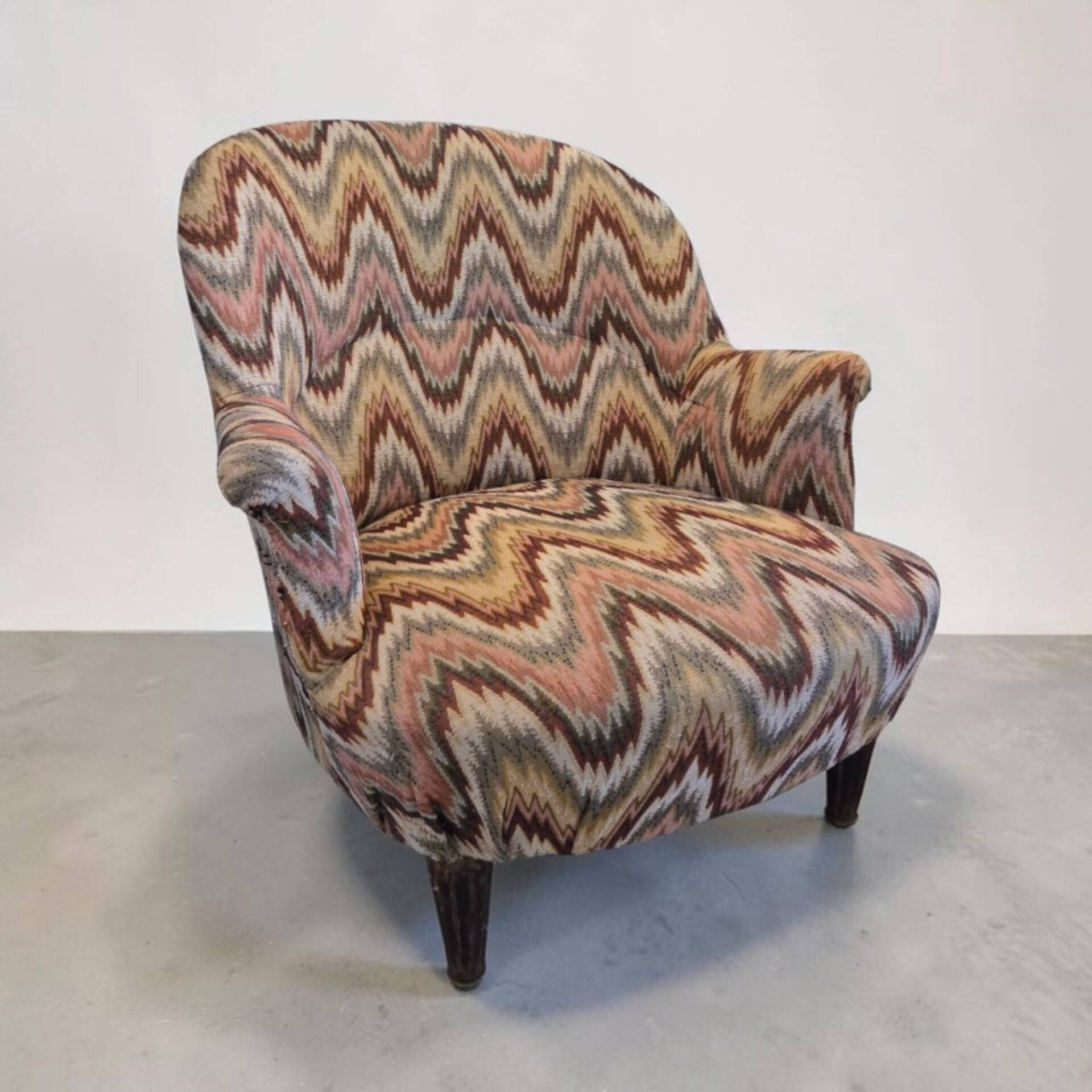 Fauteuil crapaud retapissé