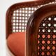 Fauteuil en hêtre et rotin