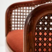 Fauteuil en hêtre et rotin