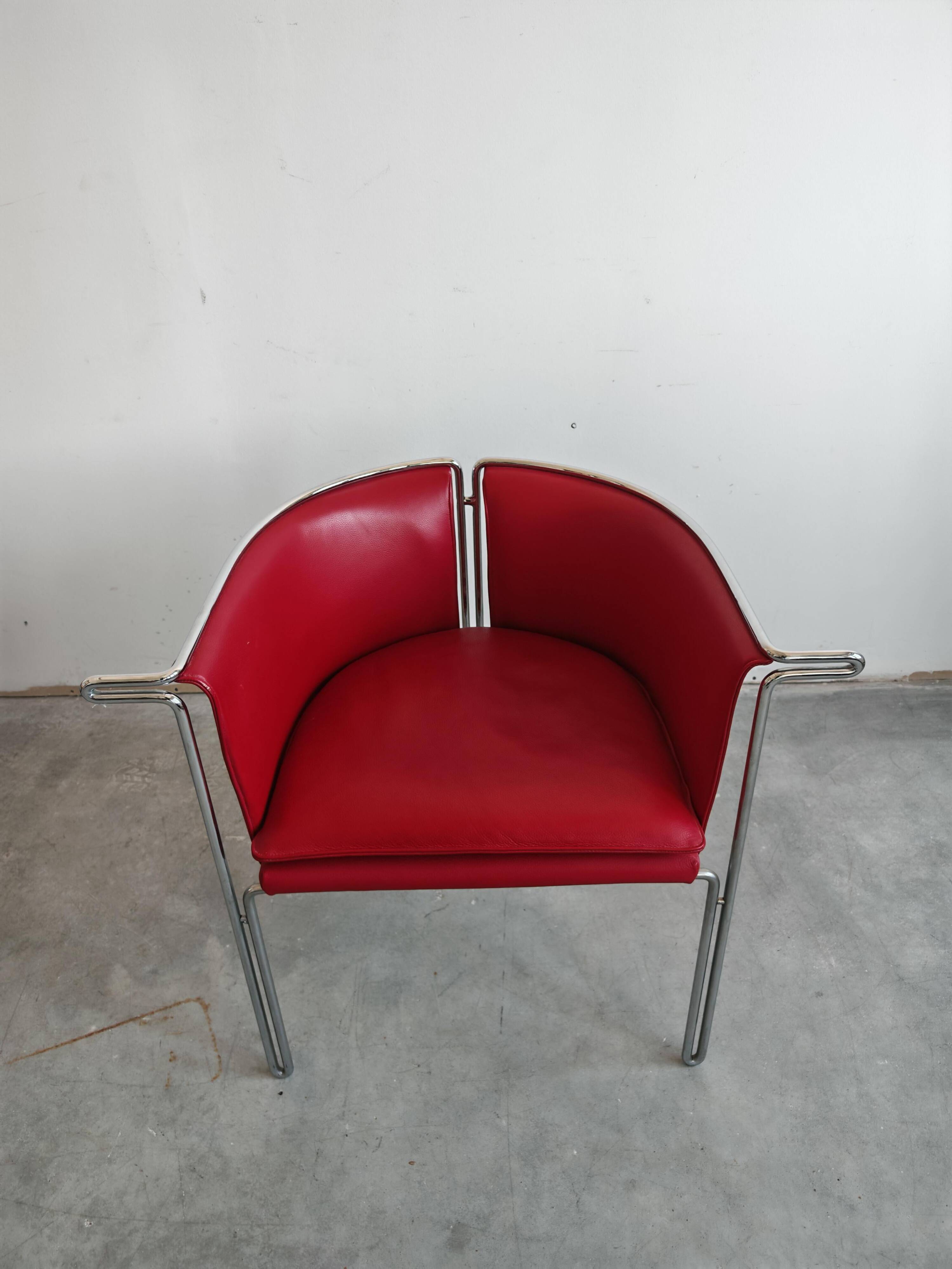 Entelechy series support chairs by John Portman for Saporiti, 1970s.
