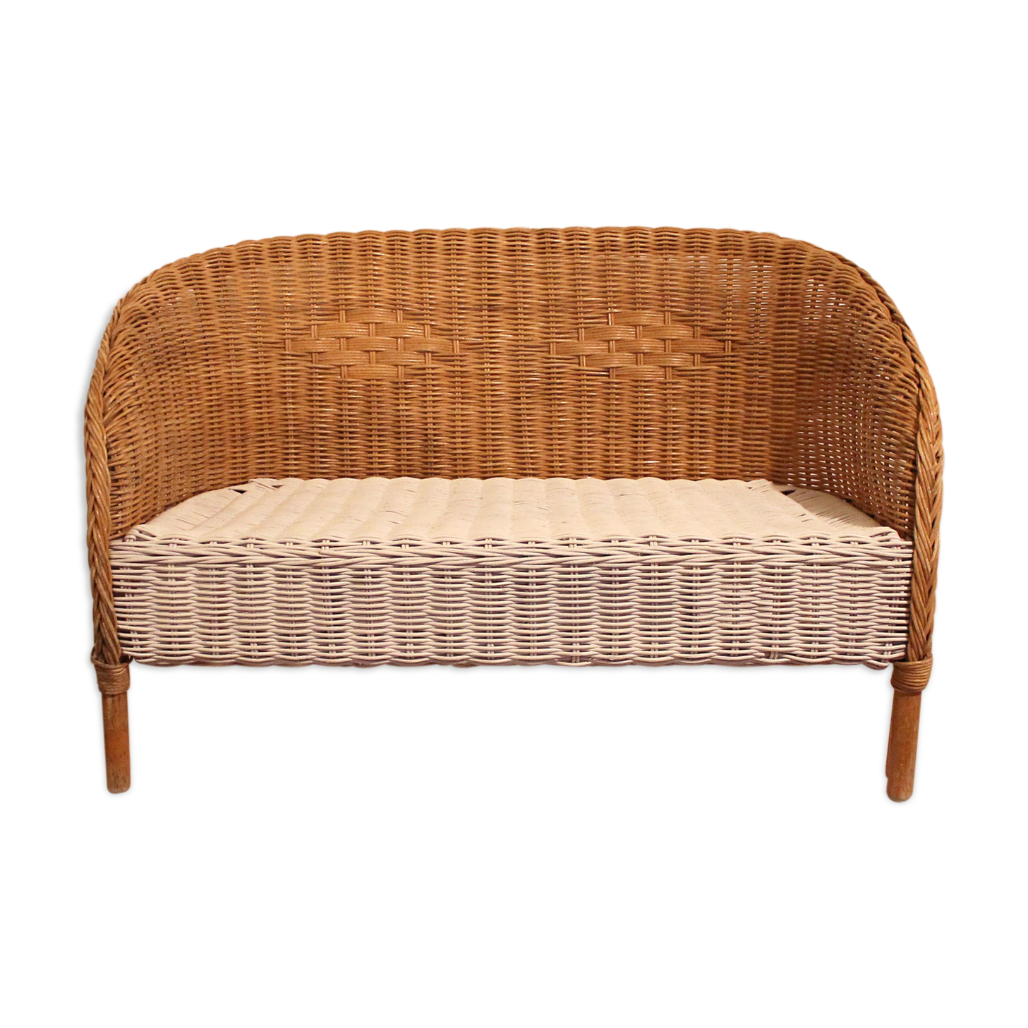 Rattan child's bench