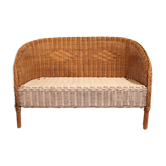 Banquette d'enfant en rotin