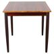 1960s Danish extendable palisander dining table, 4 leaves, restored